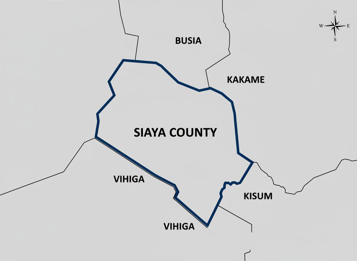 Siaya County Map